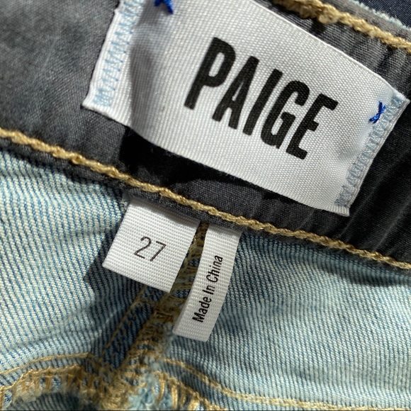 PAIGE light wash denim skirt SIZE 27 - Picture 7 of 8